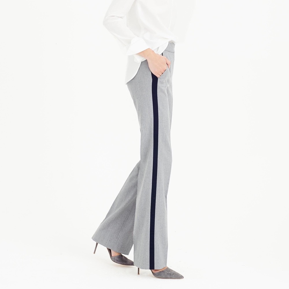 NWT J.Crew Collection Tuxedo Pant Italian Wool